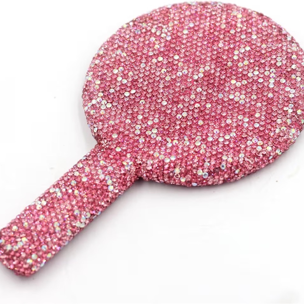 NWT Sparkling Swarovski Bling Crystal Rhinestone Mirror +Gift